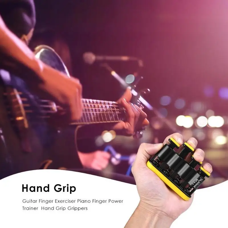 

Finger Trainer ABS Hand Grip Strengthener Adjustable Power Training Home Fitness Equipment Exerciser Piano Guitar Finger Trainer