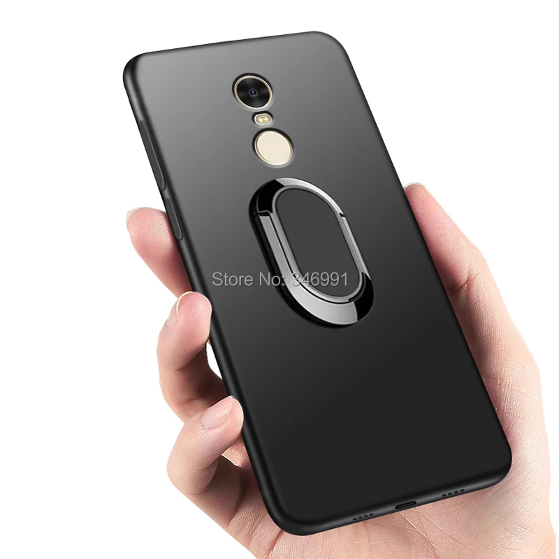 K6 Note Cover for Lenovo K53a48 Case luxury 5.5 Soft Black Silicone Magnetic Car Holder Ring DUAL SIM | Мобильные телефоны и