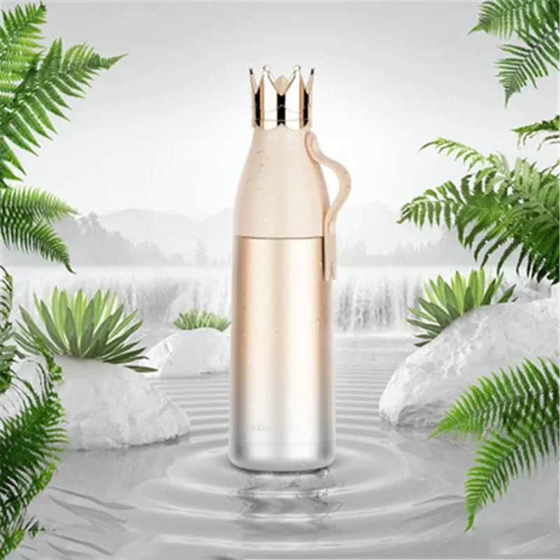 Balleenshiny New Type Crown Insulation Cup 304 Stainless Steel Vacuum Flasks Pot Creative Personality Handle | Дом и сад