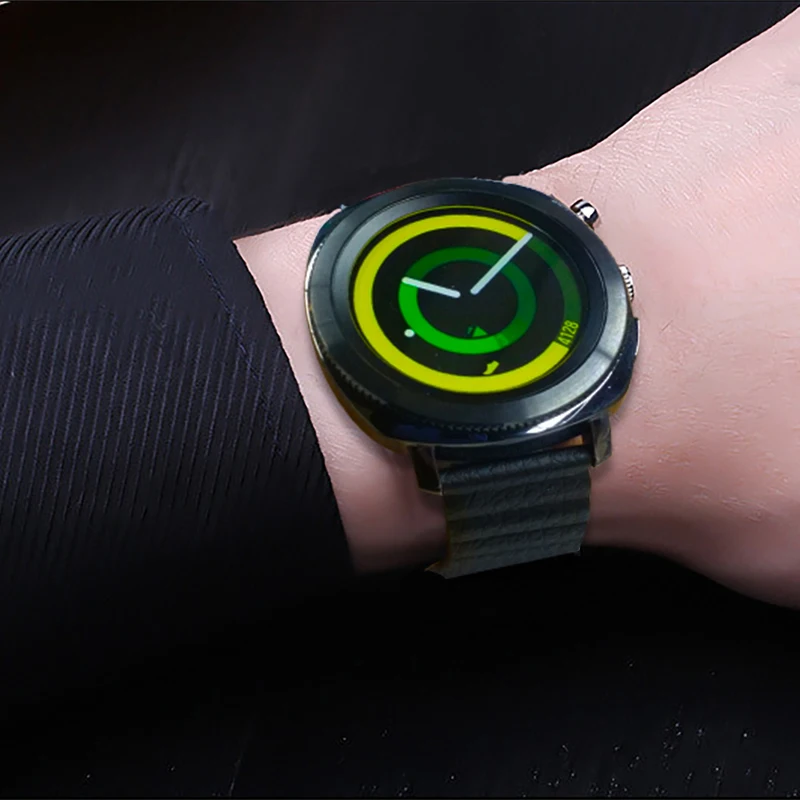 Ремешок для часов кожаный магнитный ремешок 20 или 22 мм Huawei Watch 2 Sport Samsung Gear S3 Spor S2