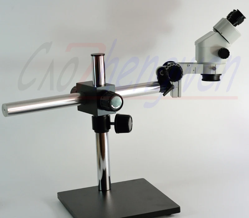 

FYSCOPE 7X-45X Binocular Stereo Zoom Microscope on Single Arm Boom Stand monther board inspect scope + 60pcs LED light