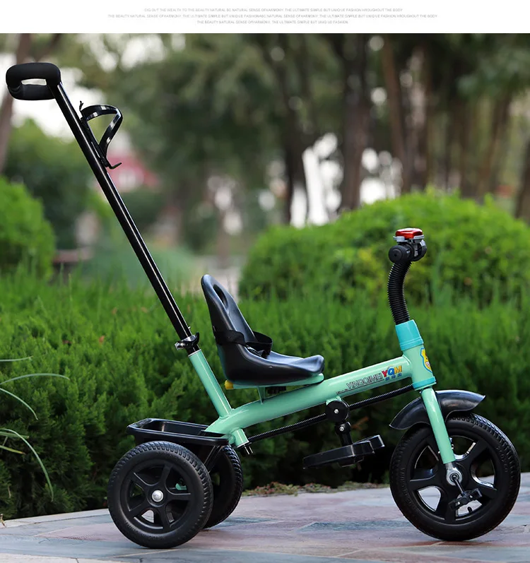 Детская трехколесная велосипедная детская коляска игровая игрушка