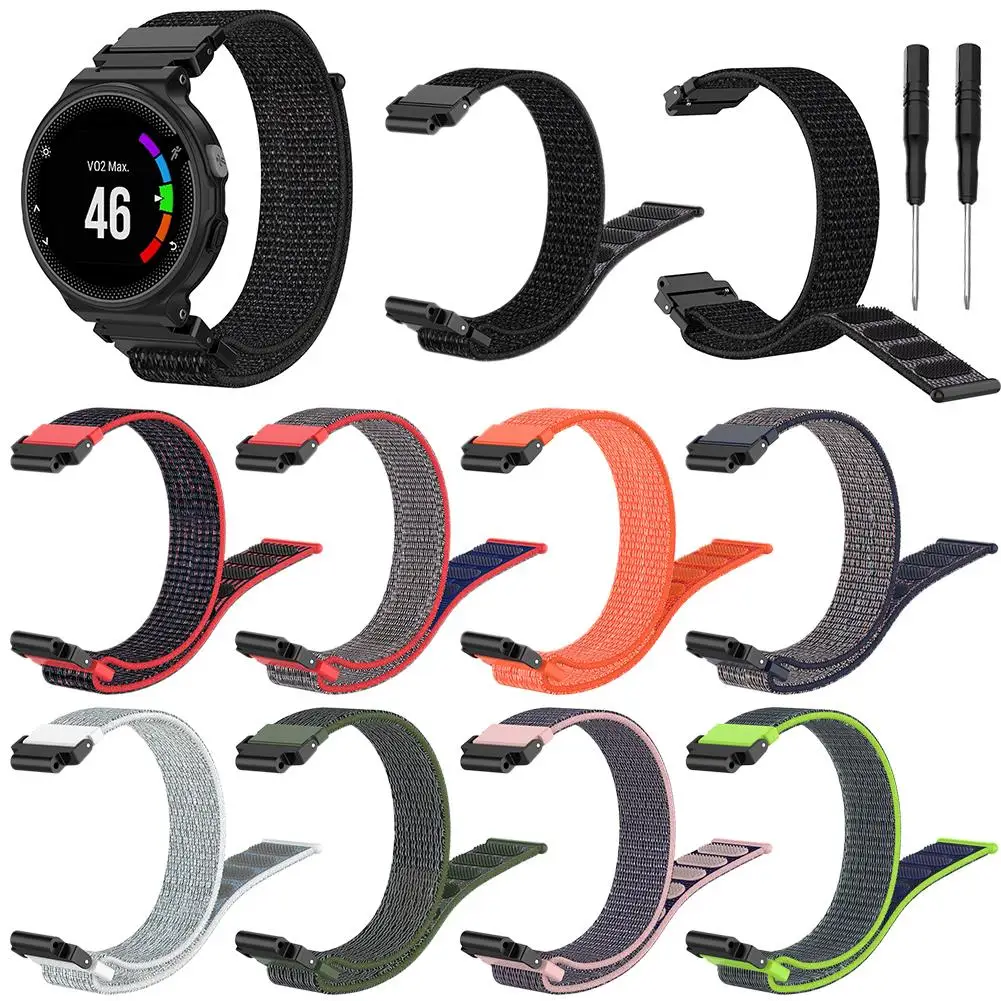 Нейлоновый сменный ремешок для часов Ремешок Garmin Forerunner 230 235 220 620 630 735 Смарт часы