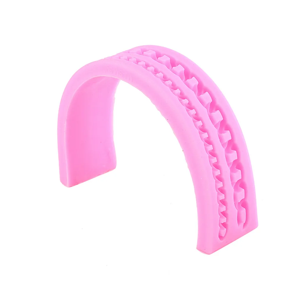 1 шт. футболка с длинными кружева мешок цепи формы силиконовые торт украшения Fondant