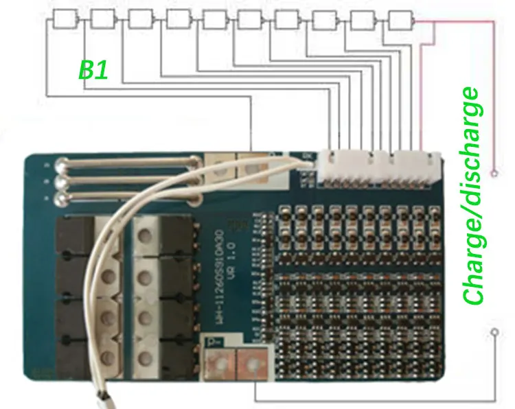 10S 21A 42V 37V li-Ion BMS PCM Защитная плата аккумулятора bms pcm с балансировкой для