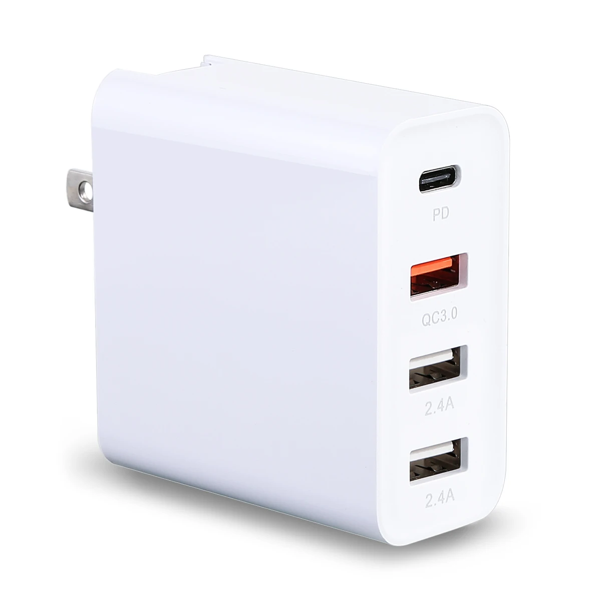 4 порта USB зарядное устройство Type C PD + QC 3 0 2.4A Быстрая зарядка настенное адаптер 48