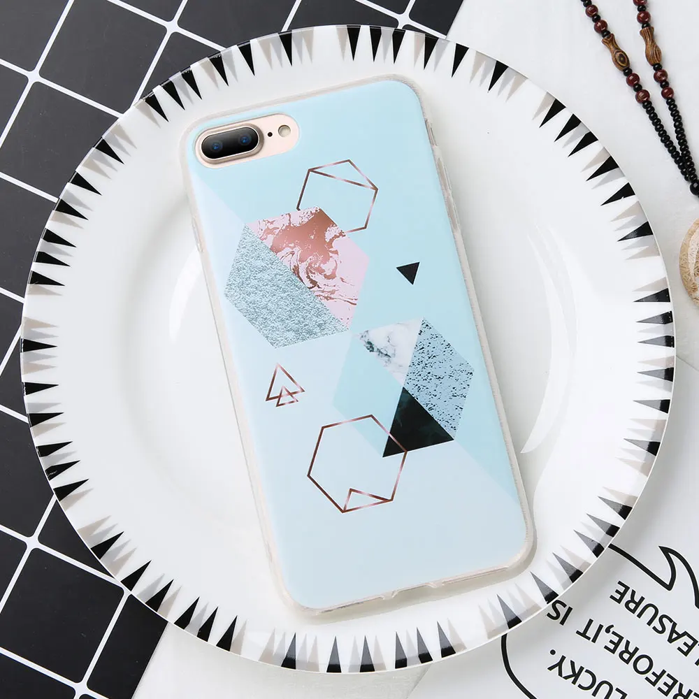 KISSCASE геометрический Мрамор Чехол Для Сяо mi красный Примечание 5 5a 4X5 плюс мягкая TPU