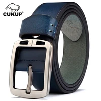 cukup good quality genuine leather belts male pin alloy wide pin buckle metal retro belt for men adjustable accessories nck697