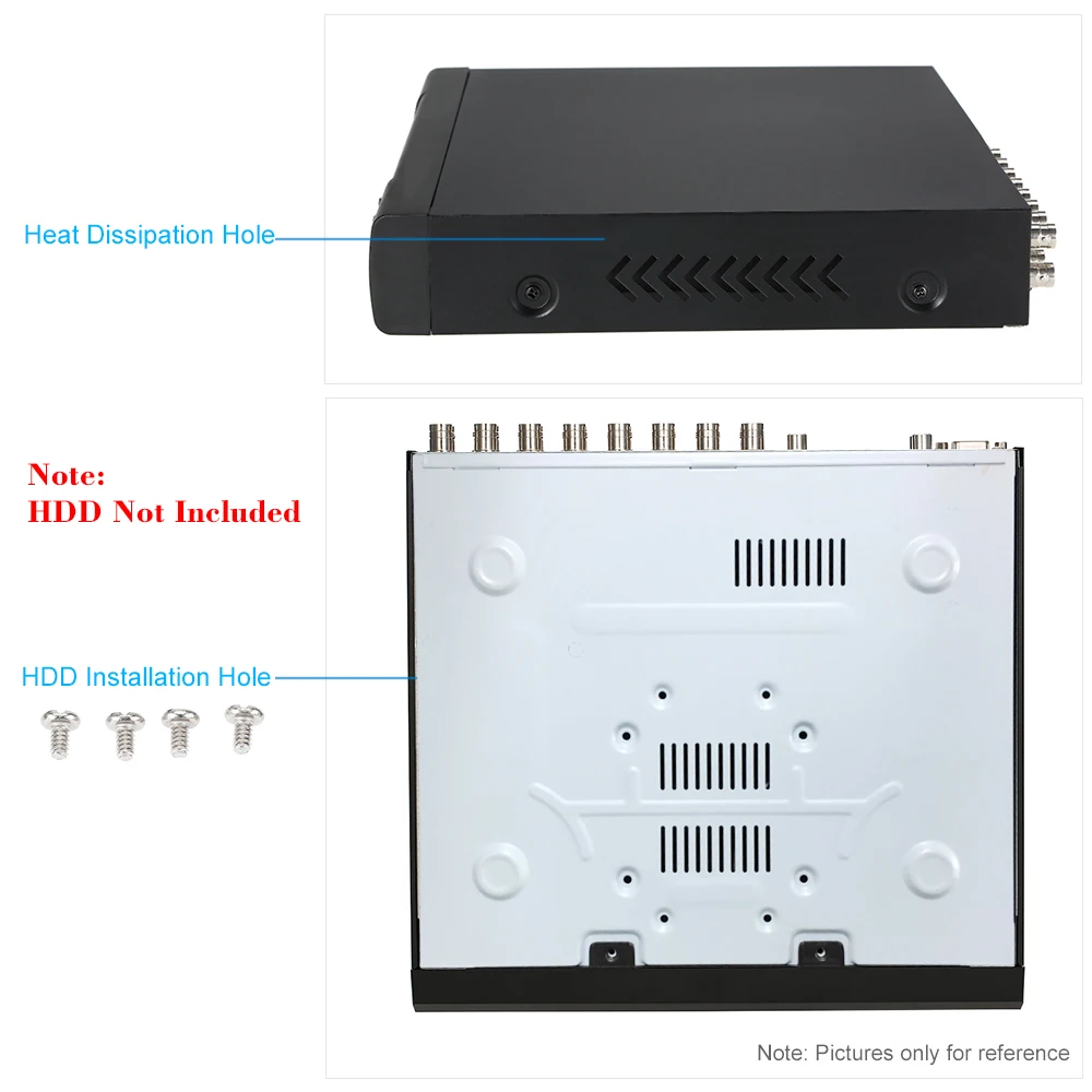 Цифровой видеорегистратор KKmoon 16CH 1080P гибридный сетевой AHD TVI CVI DVR 5 в 1 P2P облачная