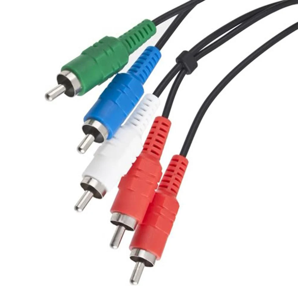 Аксессуары для игр 140 см компонент 5RCA AV Аудио Видео HD ТВ кабель Sony 1 2 3 PS1|Кабели VGA| |