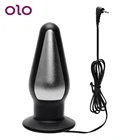 OLO Электрический шок большая анальная пробка Массажер для точки G медицинские тематические игрушки стимулятор простаты секс-игрушки для мужчин женщин мужчин