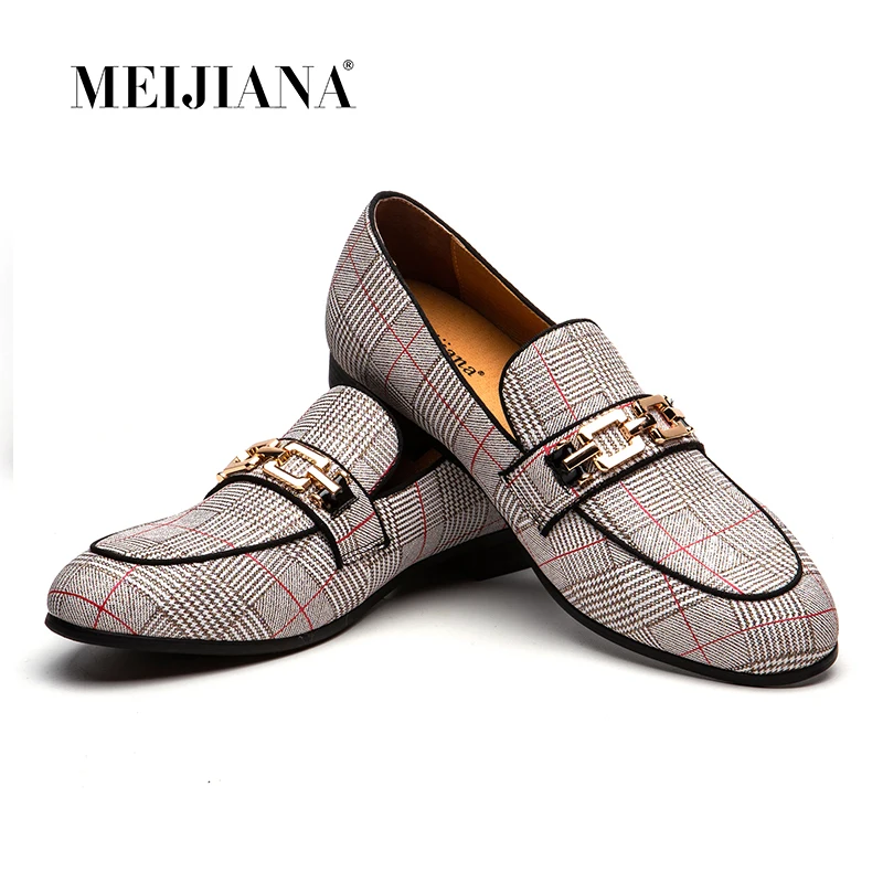 MEIJIANA/модные мокасины сезон весна-осень мужские лоферы брендовая Повседневная