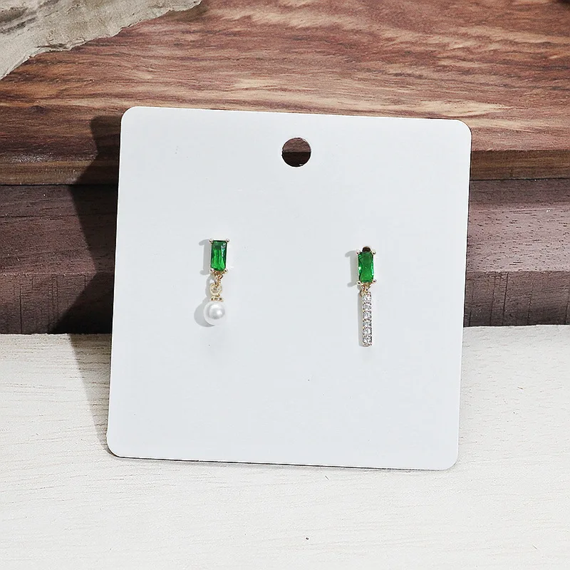 Изумрудные серьги маленький и изысканный горный хрусталь ухо гвоздь старший