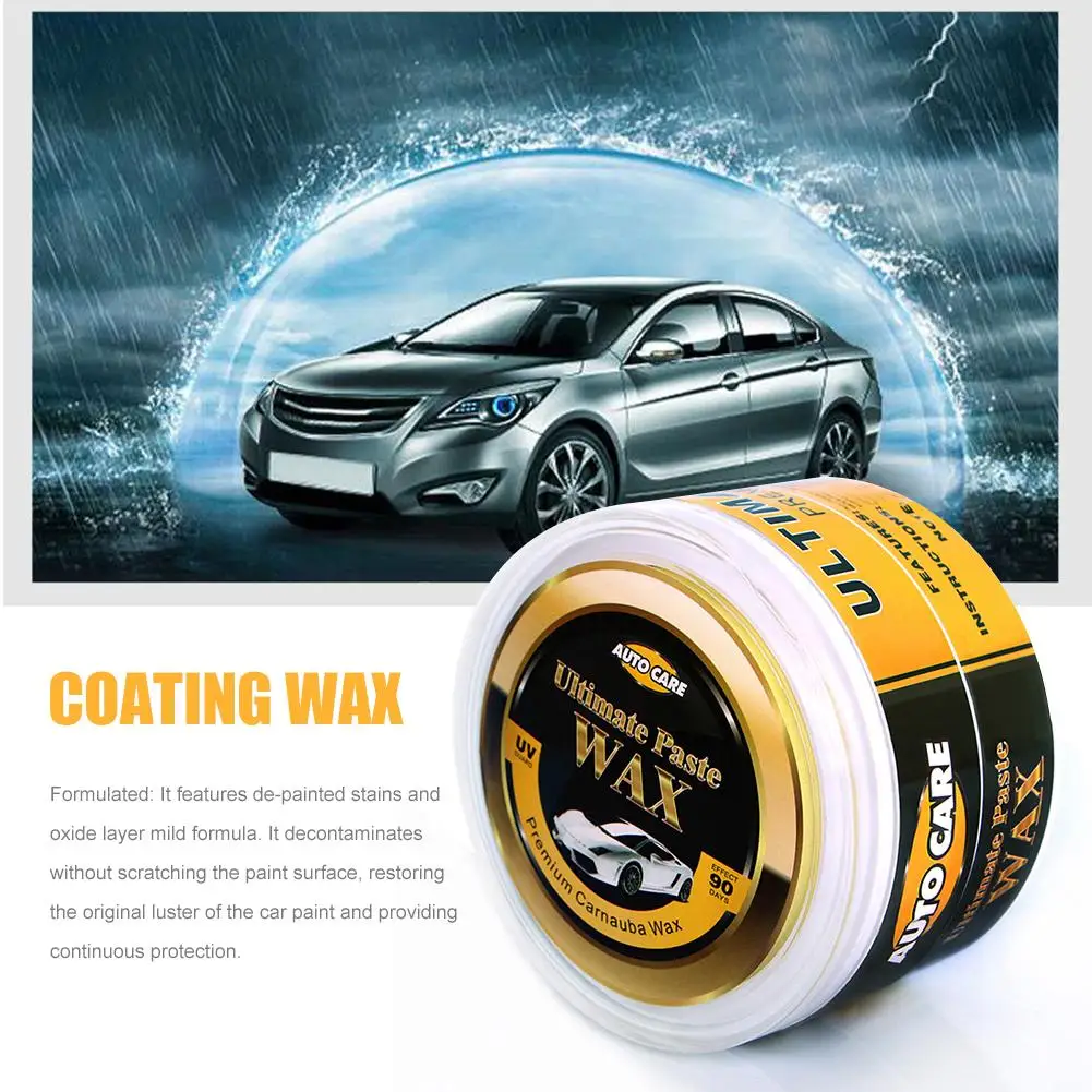 

New Car Coating Wax Paint Glazing Scratch Repair Maintenance Beauty Curing Free Sponge Auto Care Premium Brazilian Brown Wax