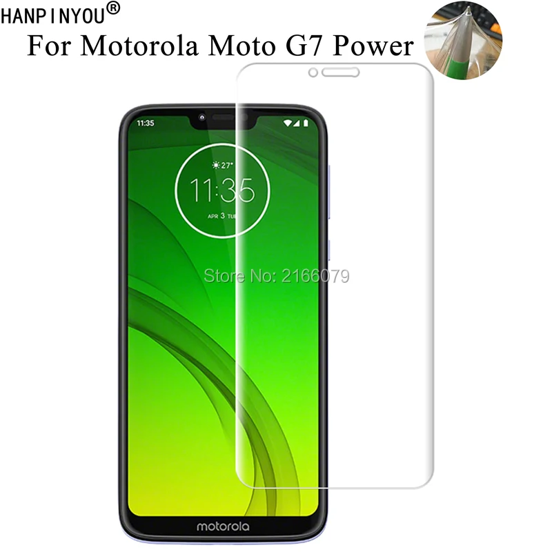 Защитная пленка для Motorola Moto G7 Power G7Power мягкая прозрачная передняя защитная из ТПУ 6