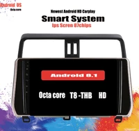 android 10 0 car dvd radio multimedia for toyota prado 120 2018 19 car autoradio navigation gps stereo head unit 6128g carplay