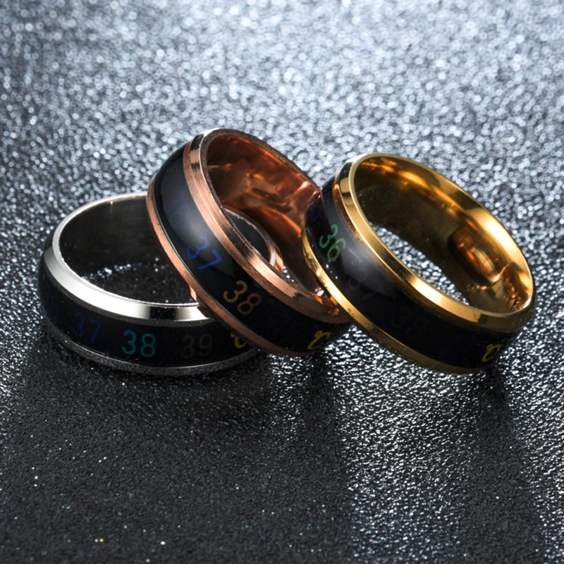 Свадебные интеллектуальные модные креативные кольца для измерения температуры