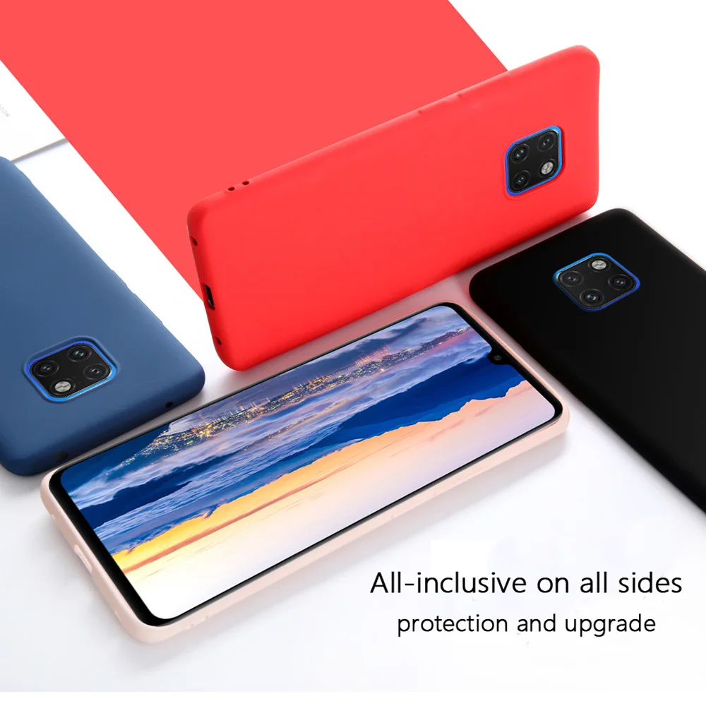 Роскошный оригинальный жидкостный Мягкий силиконовый чехол для Huawei Mate 20 X