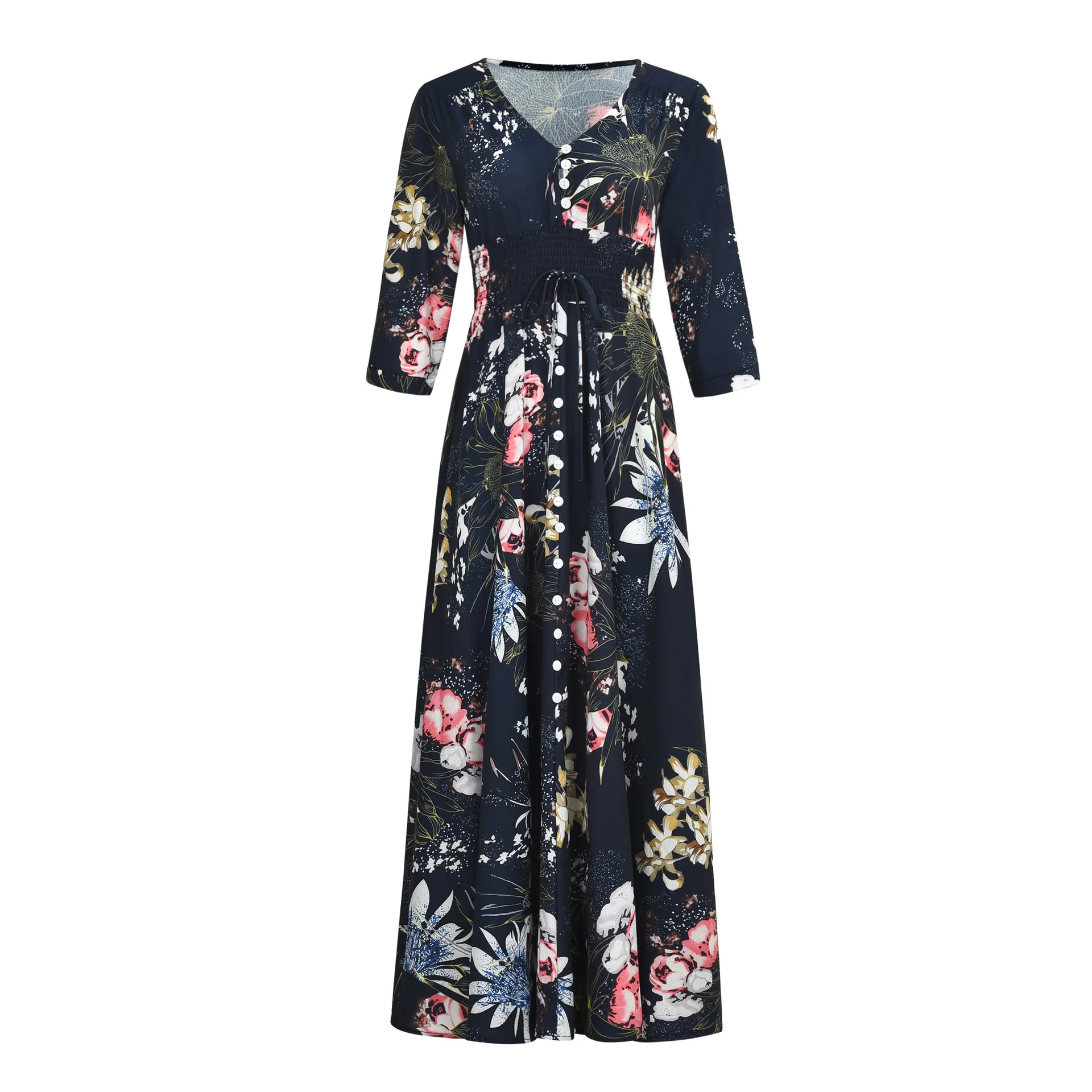 Длинное летнее платье макси в стиле бохо для женщин свободные винтажные пляжные