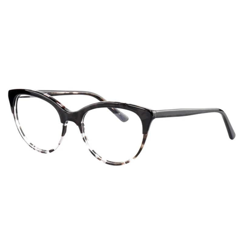 Acetate Optical Glasses Frame Women Cat Eye Frames 2019 New Fashion Print Color Myopia Computer Eyewear | Аксессуары для одежды