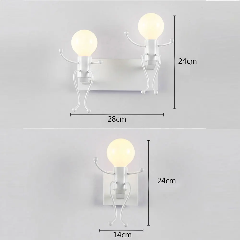 Современная Минималистичная креативная кованая железная лампа Злодей светодиодное украшение для коридора