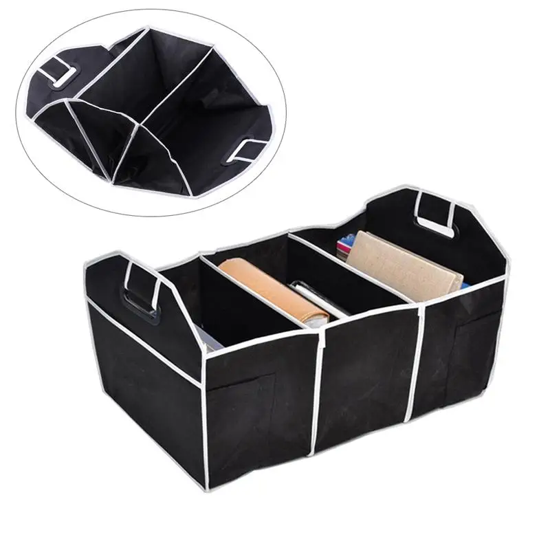 1Pc Auto Trunk Storage Box Foldable Expandable Container Big Capacity Cargo Organizer Bin For Car Accessories | Автомобили и