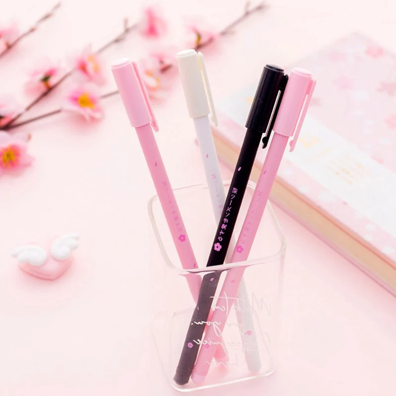1PC Kawaii Gel Pens Cute Cherry Creative Neutral For Kids Gift School Office Supplies Japan Stationery |