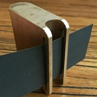 1 pc copper thick leather craft belt saddle edge grind burnish polish tool gold leathercraft polished finish press edge tool diy