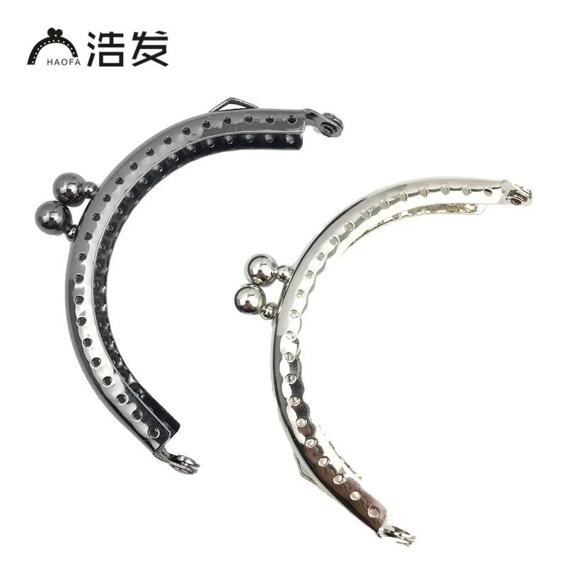 HAOFA 8.5cm Accessories for Bags Semicircle Smooth Metal Coin Purse Frame Kiss Clasp Water Droplet Handle | Багаж и сумки