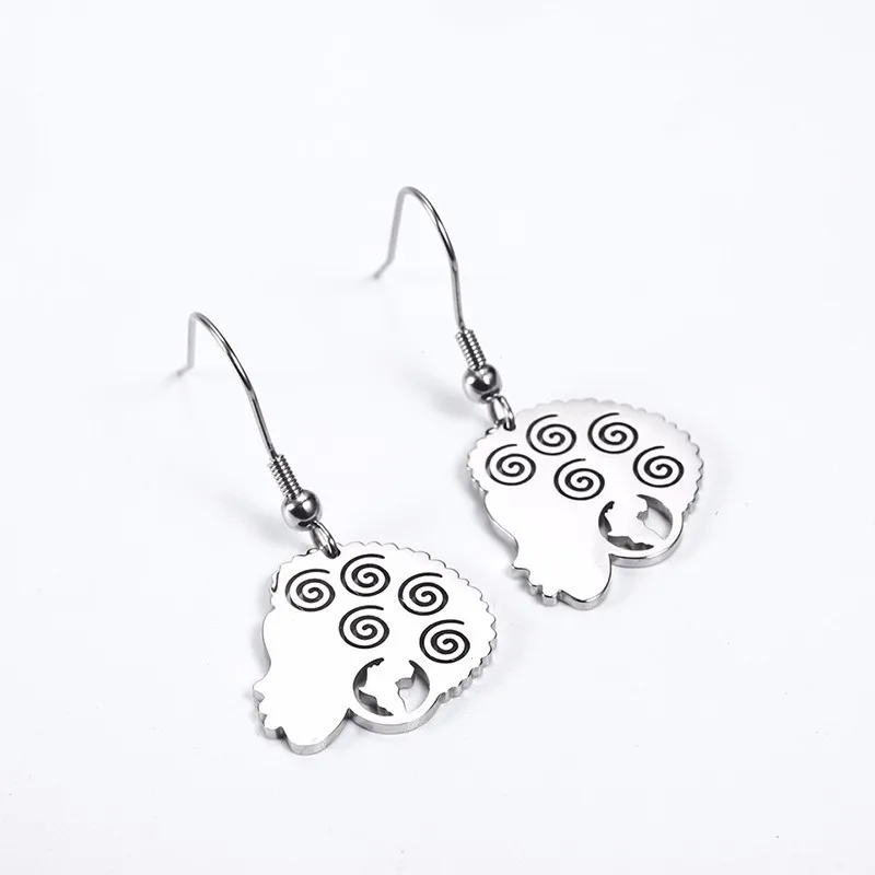 RIR минималистичные африканские серьги из нержавеющей стали этнические милые