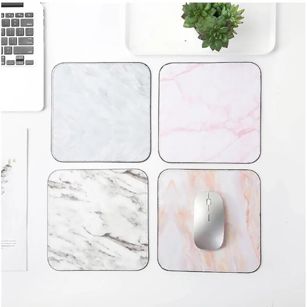 Anti-slip Marble Print Mouse Table Pad Square Mat for Waterproof and non-slip design Home School Office | Компьютеры и офис