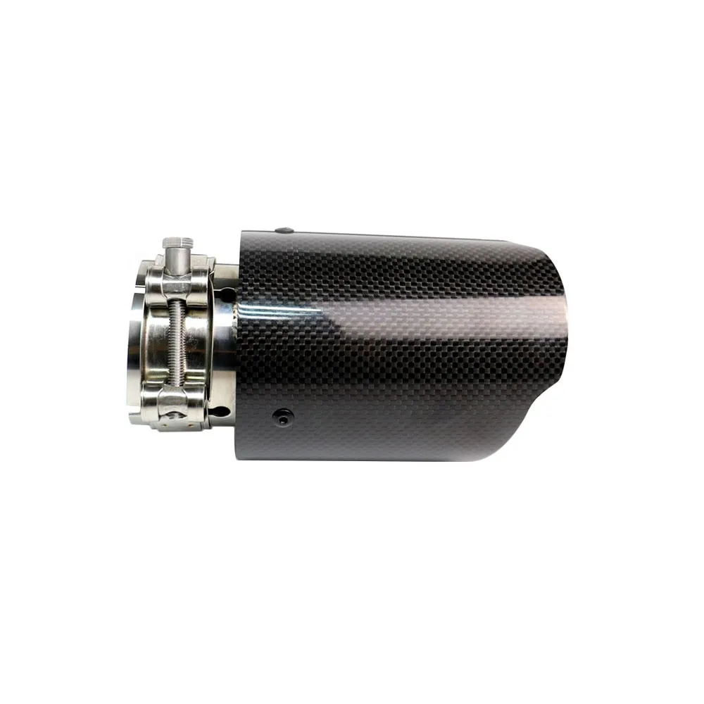 Наконечник Выхлопной Трубы из углеродного волокна 54 мм на входе 89 выход для BMW Benz