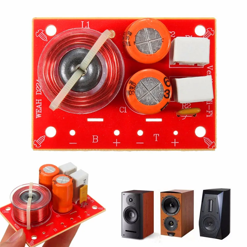 LEORY динамик с частотным разделителем 2 сторонний тройной бас книжная полка звук