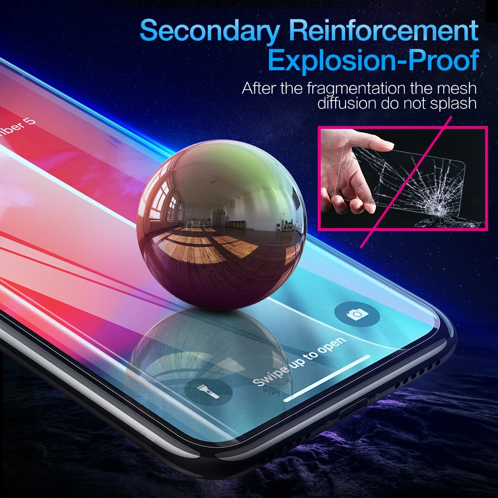 KISSCAS HD 3D изображение взрывозащищенное прозрачное стекло для One Plus 6 T 5