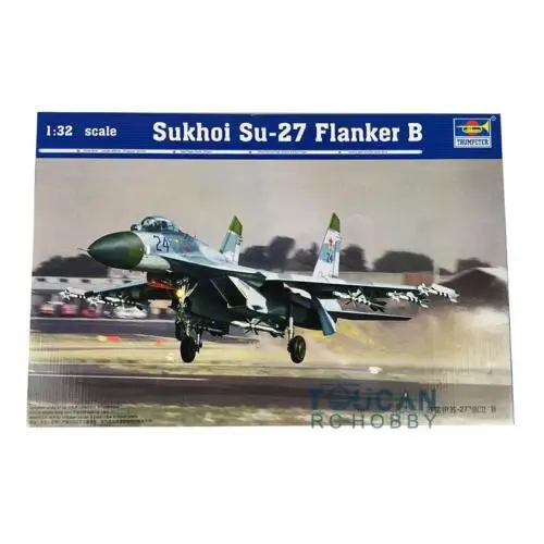 Trumpeter 1/32 02224 Soviet SU27 Flanker B Aircraft Airplane Static Model Kit TH05304-SMT2 | Игрушки и хобби