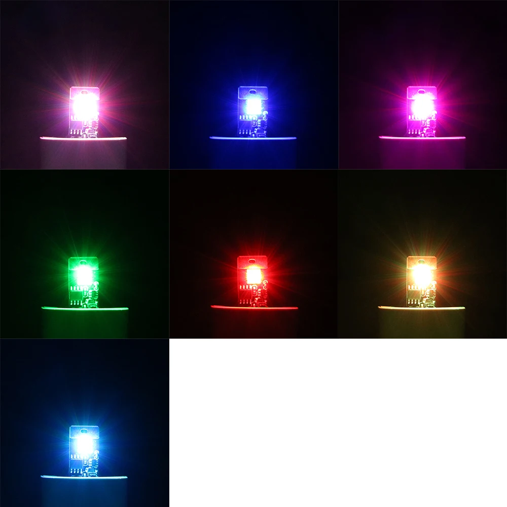 Автомобильная светодиодная атмосферная лампа s RGB музыкальный ритм декоративная