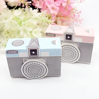10pcs 8x5 5x3 5cm pink blue camera style gift candy boxes wedding party decoration valentines day baby shower gift box