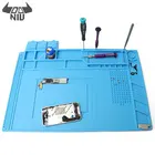 Магнитный Теплоизоляционный силиконовый коврик DANIU, 45x30 см, коврик для стола, платформа для технического обслуживания с магнитной секцией