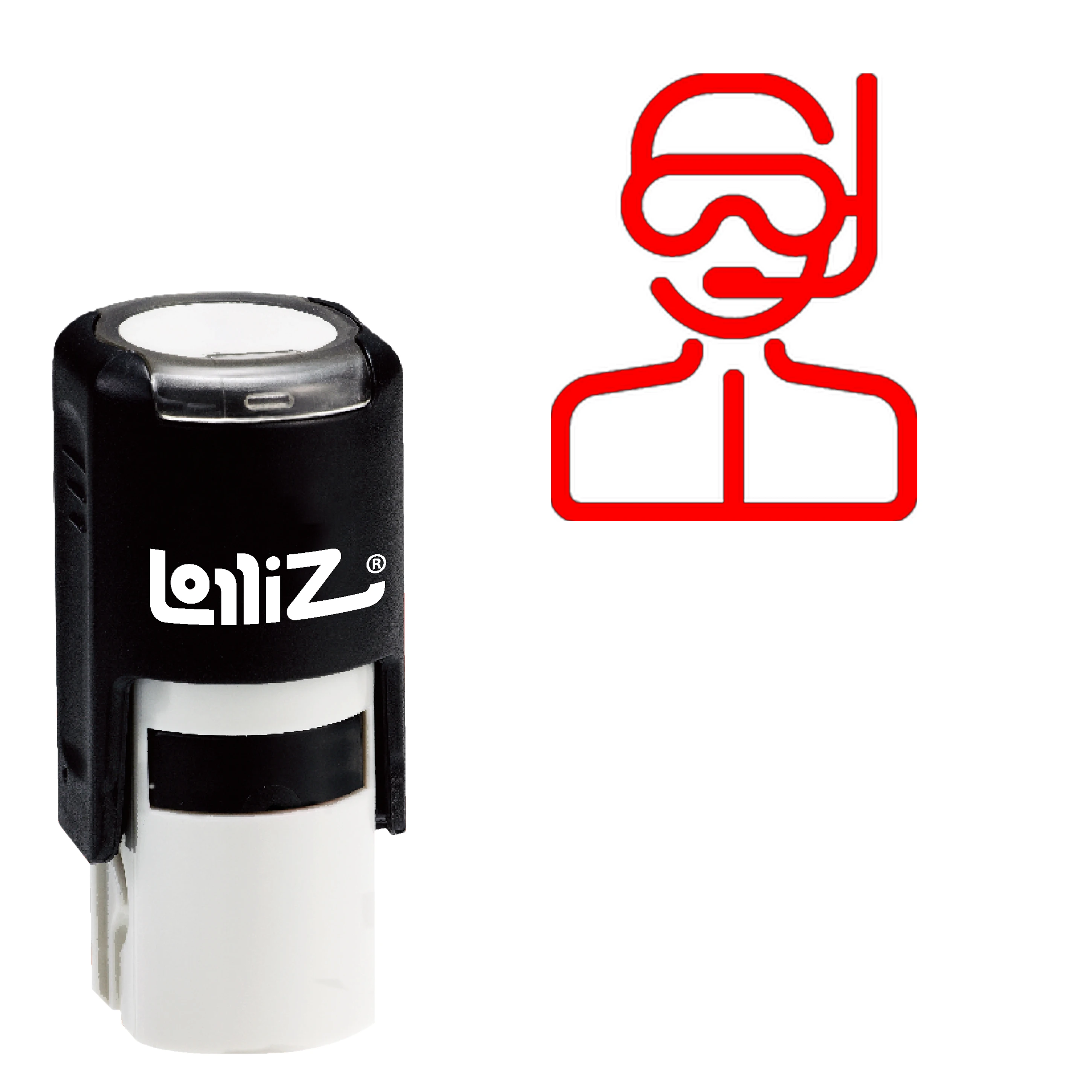 

LolliZ дайвер само-напыление резиновый штамп-Современная серия символов