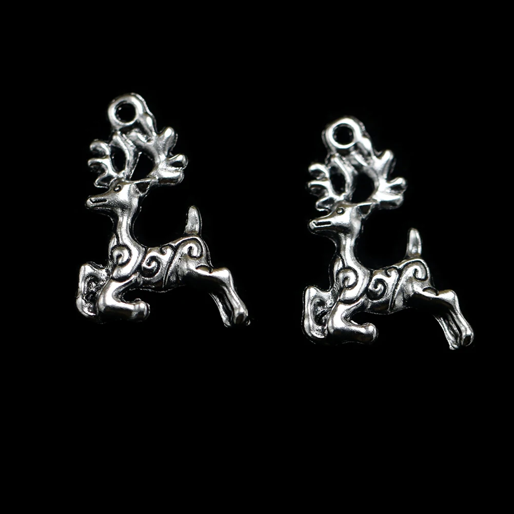 20 шт. сплав подвески сделай сам нежный олень античный серебряный кулон Подвески