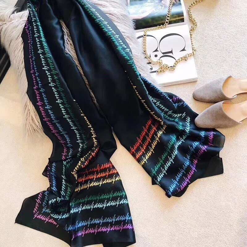 

Letters Scarf Luxury Brand Women Brand Design Spring Summer Large Scarves Soft Beach Sunscreen Shawl Wrap Print Scarf 180*90cm