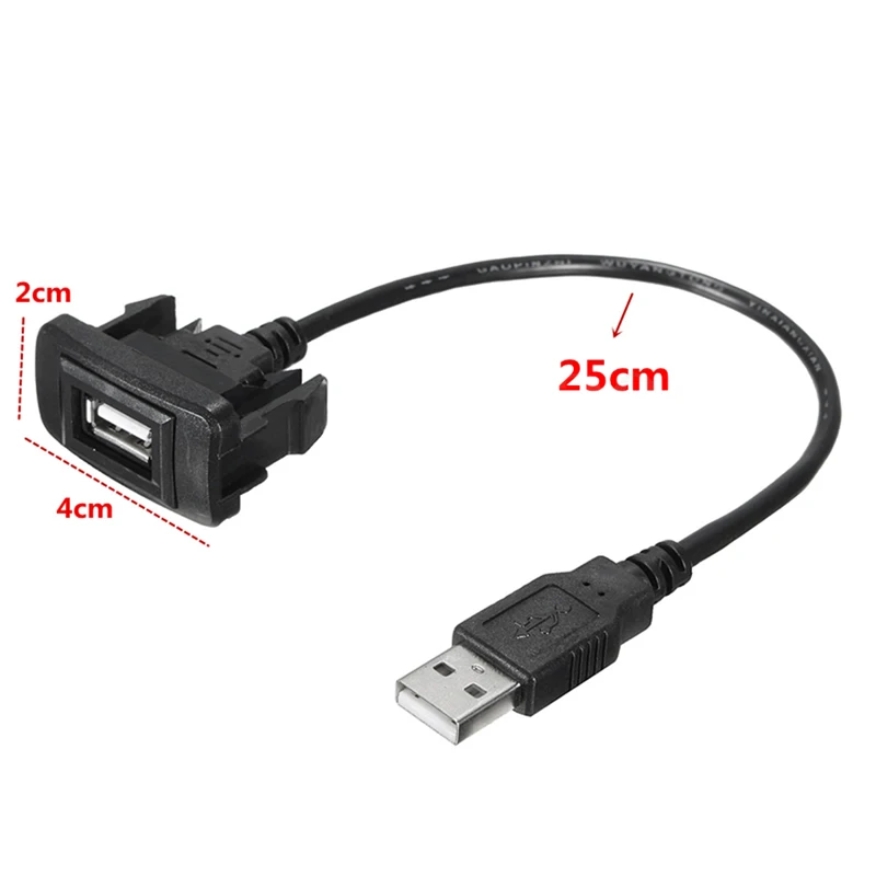 JX LCLYL приборной панели автомобиля заподлицо 2 0 USB свинцовый Удлинительный кабель
