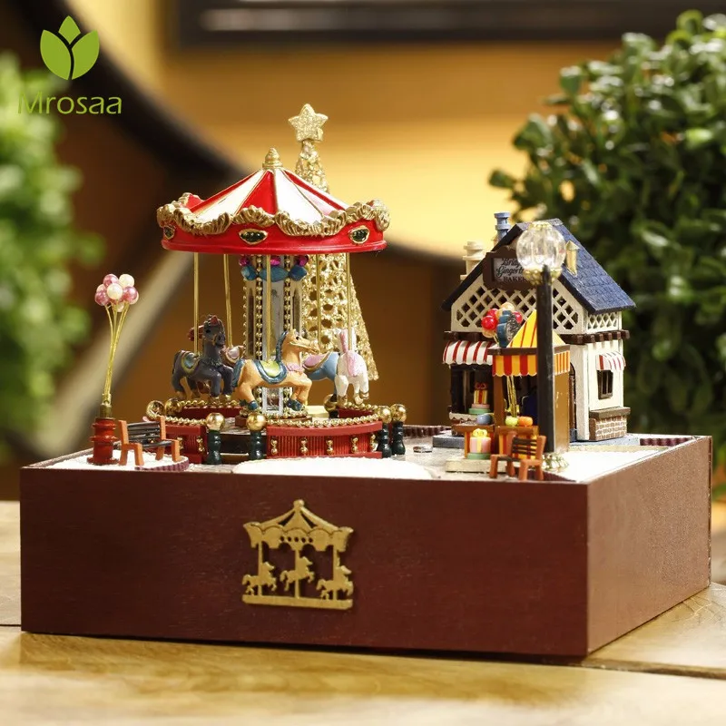 Набор для творчества кукольный домик музыкальная шкатулка город в небо