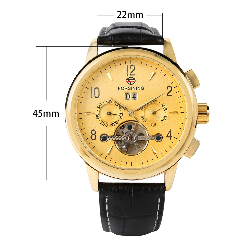 Мужские Роскошные автоматические механические часы Tourbillon с самозащитой