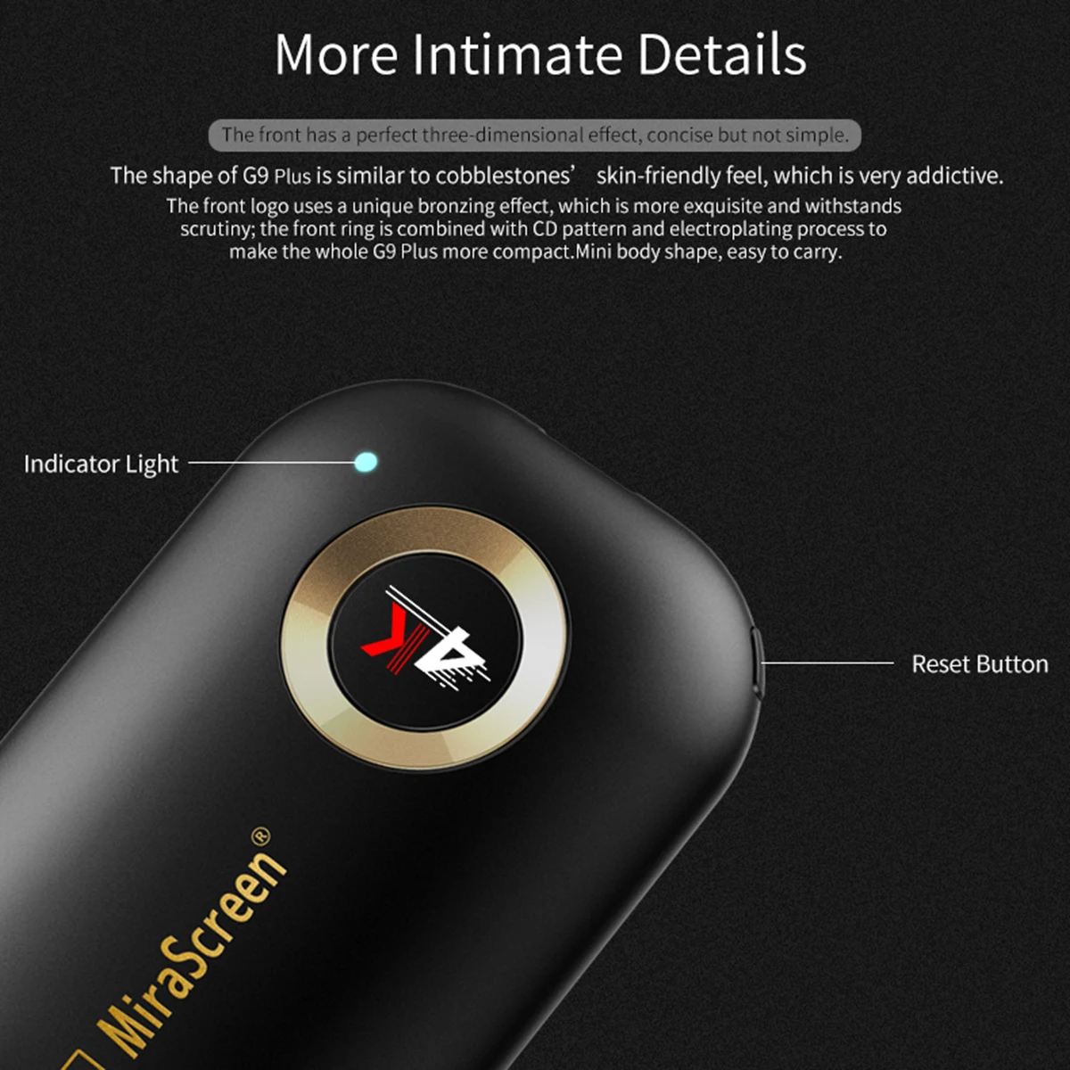 Мини 4K HD Smart Wirelss Wi-Fi дисплей Dongle медиаплеер ТВ-Стик поддержка Miracast Airplay DLNA со