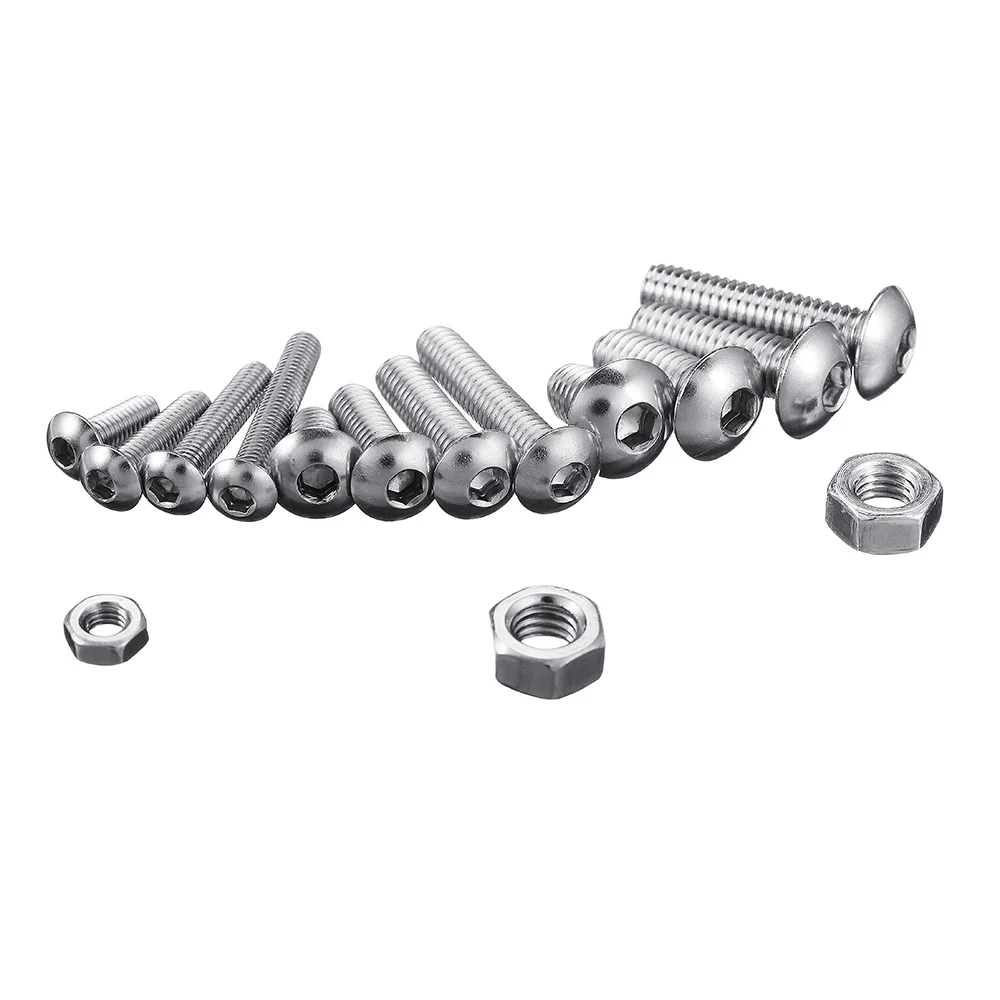 Suleve MXSH4 515 шт M3/M4/M5 нержавеющая сталь Шестигранная кнопка с круглой головкой