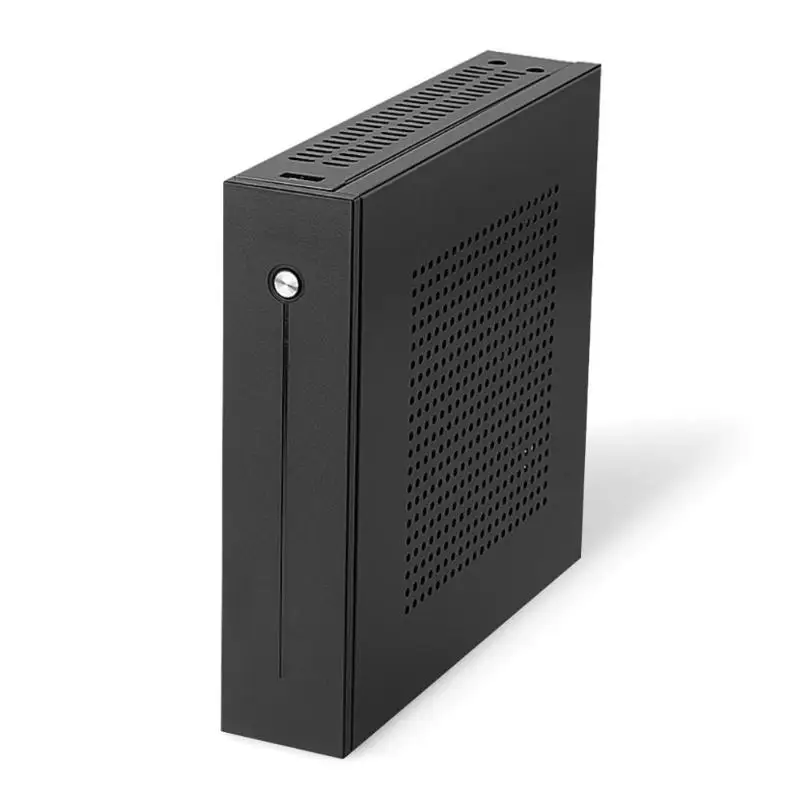 E T3 Mini ITX чехол Ультратонкий 0 8 мм SECC настольный компьютер ПК Шасси Поддержка
