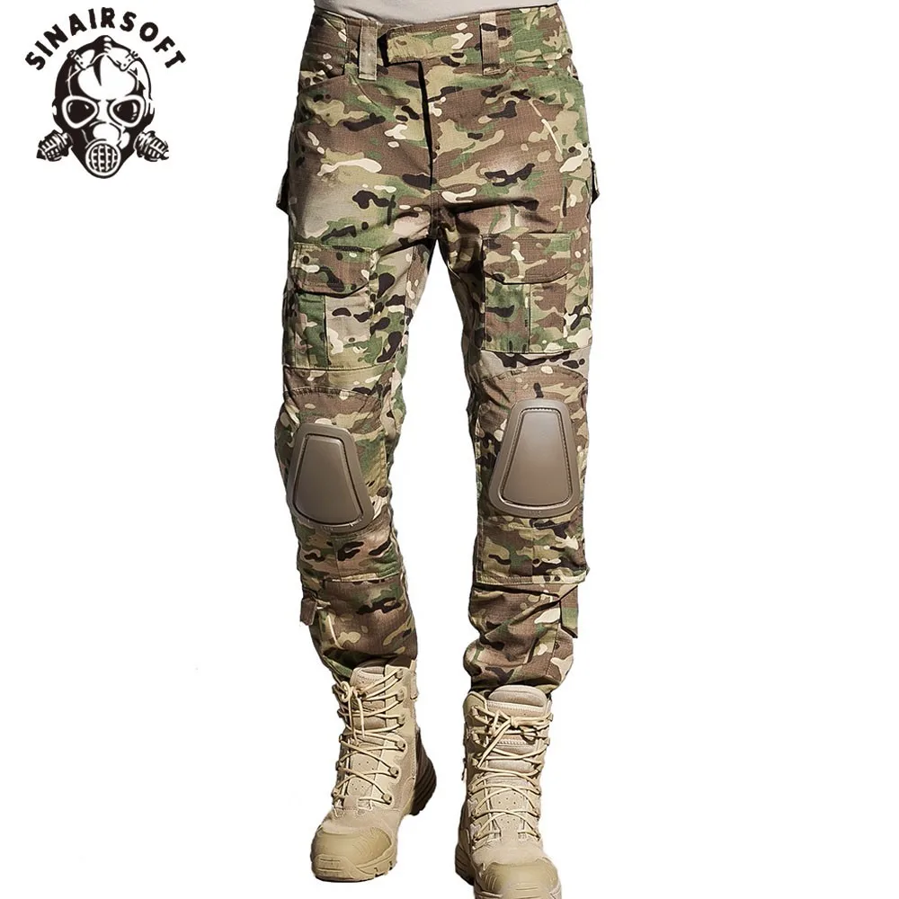 SINAIRSOFT тактические G3 BDU камуфляжные Боевые Женские брюки рубашки с наколенниками