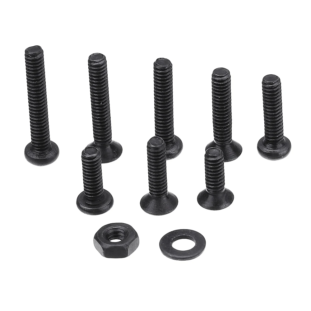Suleve M2CH4 480Pcs M2 Hex Socket Button&ampFlat Head Screw Carbon Steel Bolt Nut Assortment | Обустройство дома