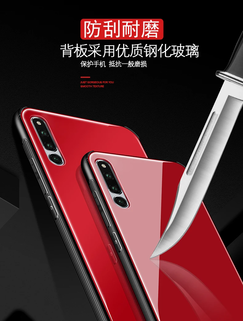 Huawei Honor Magic 2 чехол из закаленного стекла для Magic2 мягкая рамка зеркальная